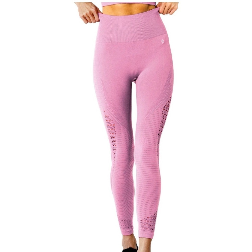 Gymshark Rose Pink Mesh Seamless Workout Athletic Leggings Size XS